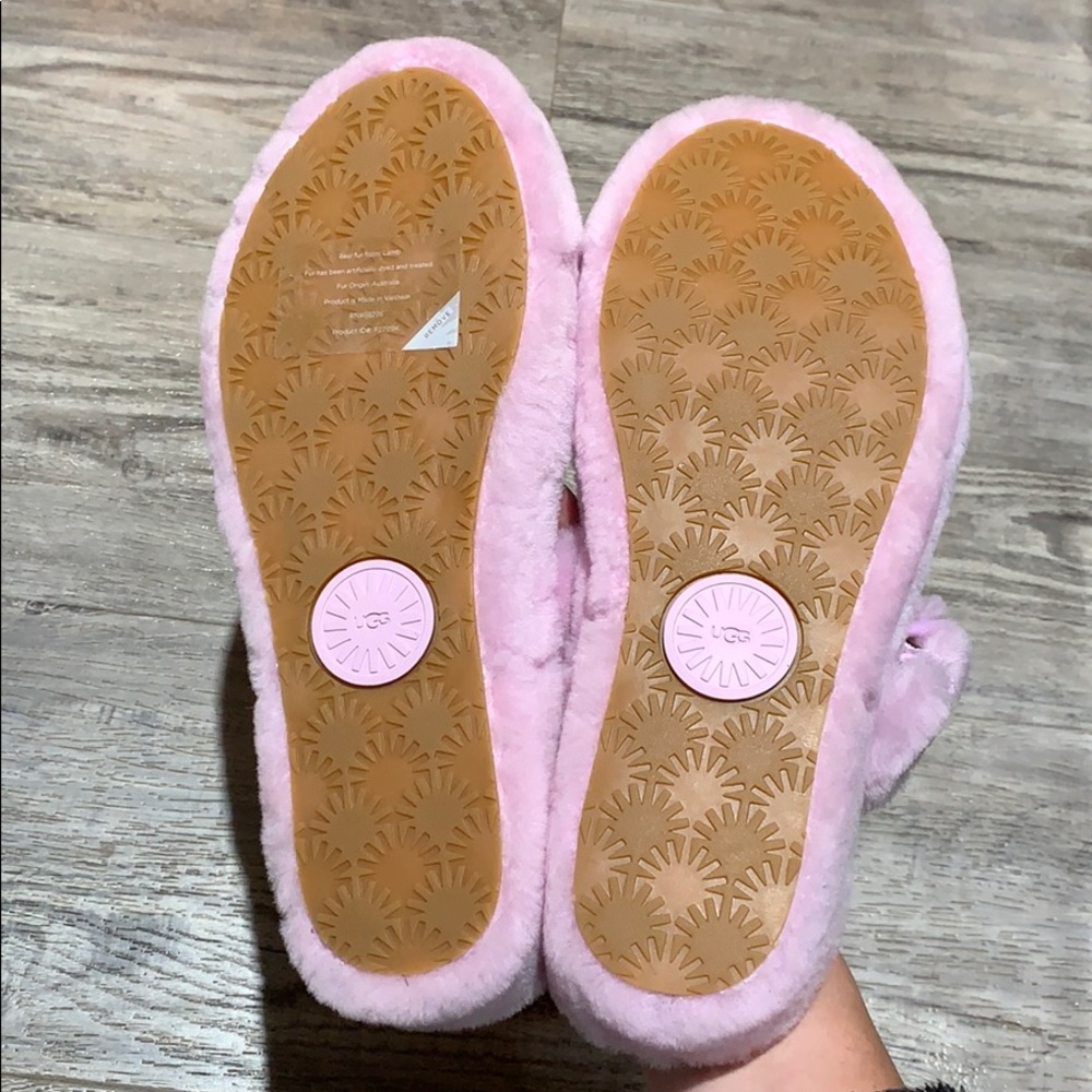 Nib Ugg Pink Fuzz Yeah Slipper Slides No Box - image 6